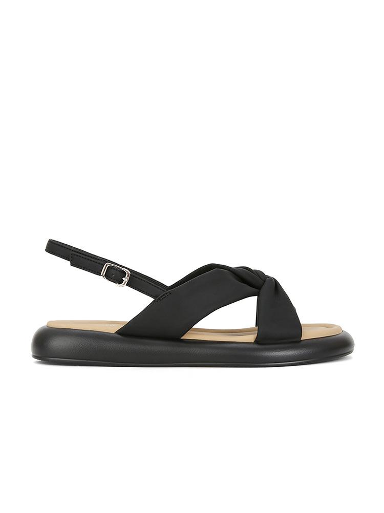 Internet Celebrities with the Same Cloud Cross with Platform Casual Beach Roman Sandals Women's Summer Wear Flat French Sandals