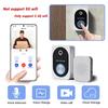 Smart Video Doorbell, Wireless WiFi Doorbell Camera with Night Vision, Two-Way Audio, Voice Changer, Free 72H Cyclic Cloud Storage, Auto Visitor