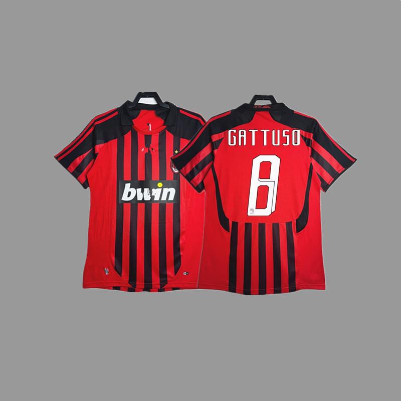 Retro jersey, football jersey, classic nostalgic replica Thai jersey, game training jersey, short-sleeved sportswear.