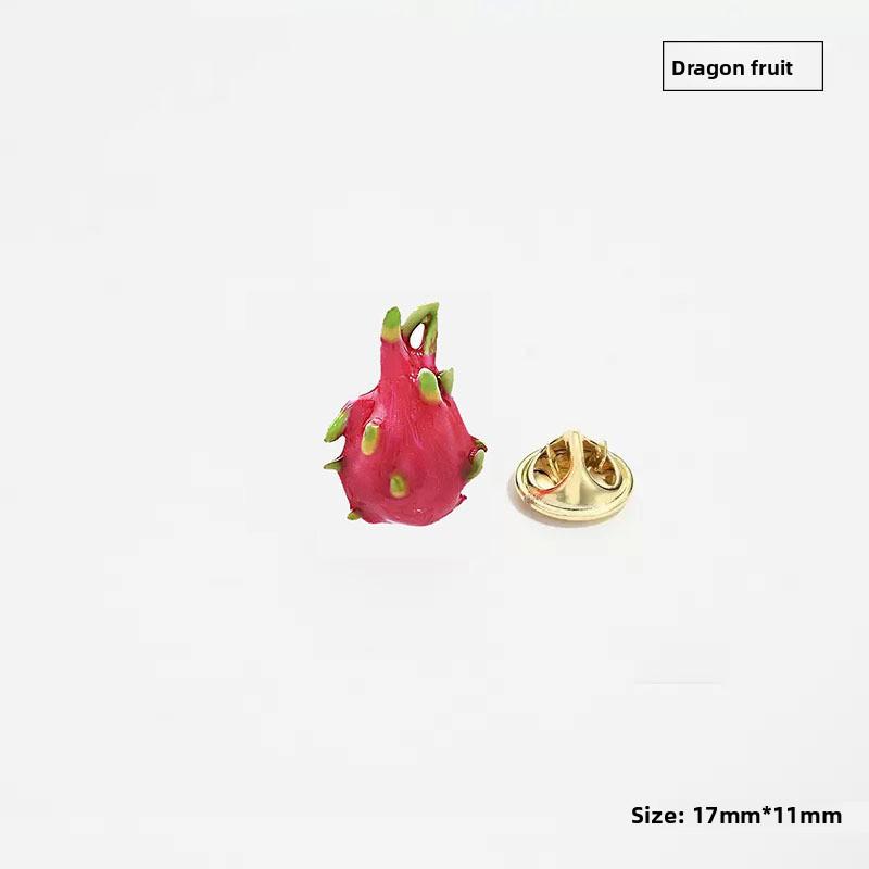 Cute Little Strawberry Brooch, Personalized Fruit Anti-exposure Clasp Collar Pin, Fashionable Accessory