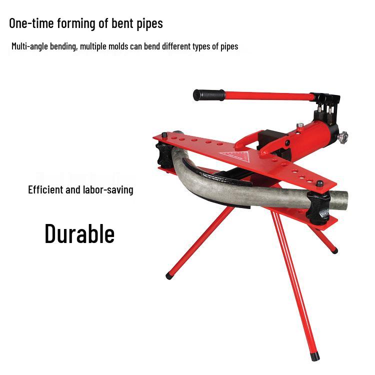 Electric Hydraulic Pipe Bending Machine for 1-4 inch Seamless, Galvanized, Steel & Split Pipes (Manual SWG)