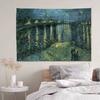 Van Gogh Oil Paintings DIY Wall Tapestry Hanging Tarot Hippie Wall Rugs Dorm Home Decor