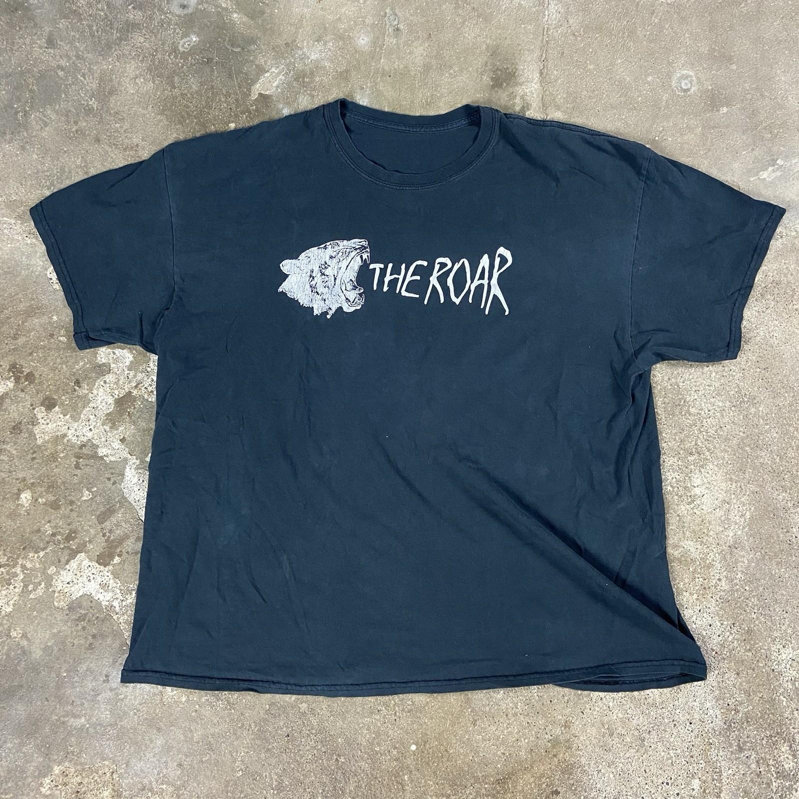Vintage “The Roar” T-Shirt Size XL Black Crewneck Short Sleeve “We Have Issues” Unisex T-Shirt XXXXL