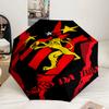 Football Club Emblem Lion Umbrella 8-Frame for Travel, Camping, Casual Lightweight Portable Umbrella, Essential for Every Family Holidays Gift
