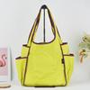 Handbag Foldable Large Capacity Tote Bag Washable Reusable Shopping Bag Casual Style Shoulder Bag for Household