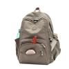 Nylon Backpack Solid Color Student School Baglarge Capacity Women's Travel Bag