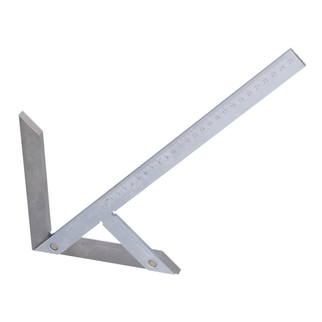 Center Gauge Ruler Stainless Steel High Accuracy Center Angle Finder for Hardware Processing Angle