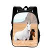 Horse Backpack Animal Horse 3D Printed Large Capacity New Handsome Casual Backpack for Primary and Secondary School Students