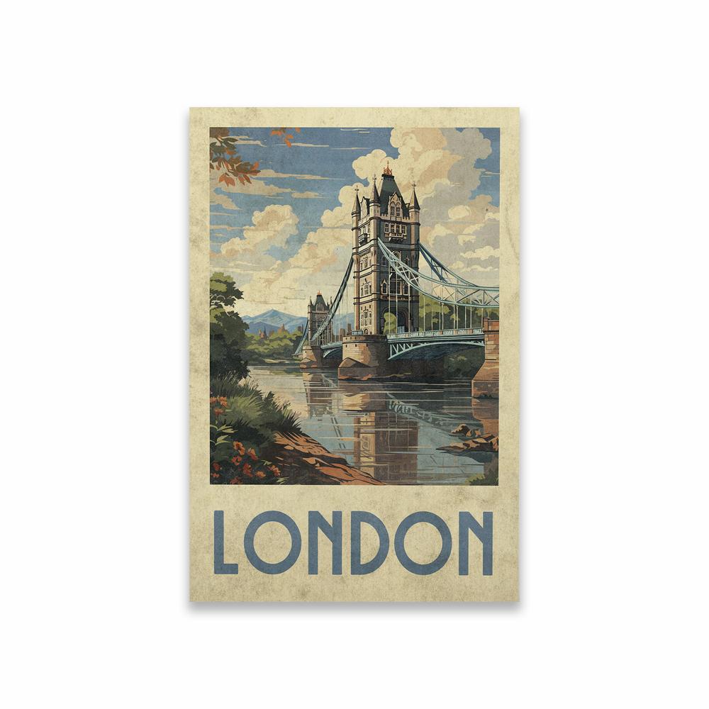 Costa Rica Travel Poster Print London Bridge Vintage Travel Poster Alaska the Last Frontier Bald Eagle Canvas Painting Decor