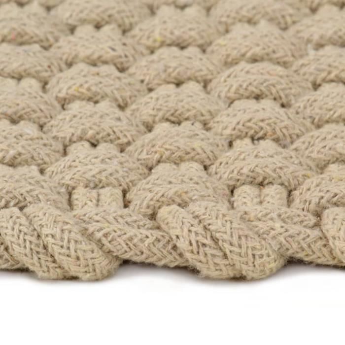 VidaXL Rectangular Rug Natural 160x230 Cm Cotton 345112