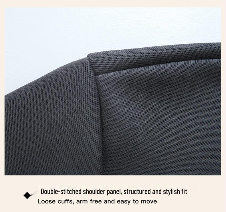 Men's Woodpecker Thickened Velvet Cardigan Hoodie - Loose Fit, Casual Couple Jacket for Spring, Autumn, Winter, Plus Sizes Available.