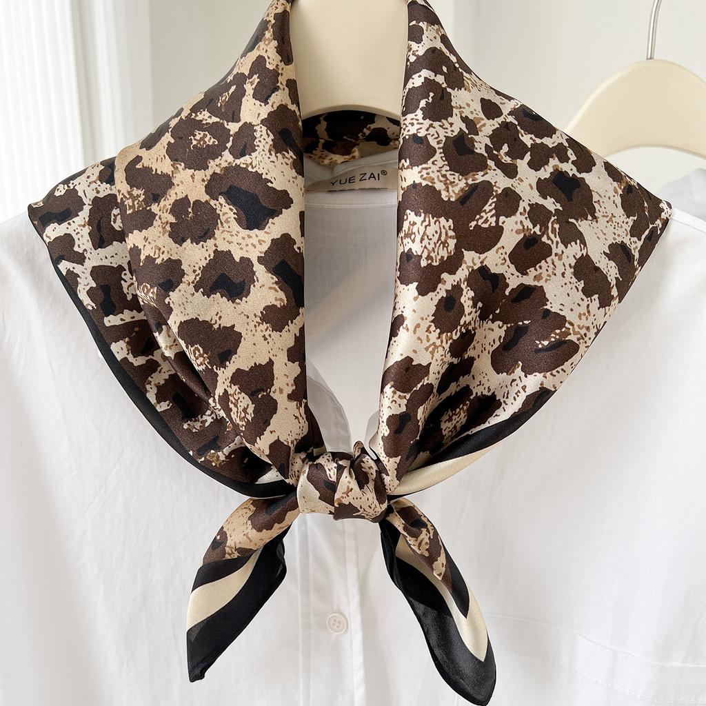 111% Mulberry Silk 71 Square Scarf, New Sky City Professional Decorative Scarf, Commuting To Work Versatile Silk Scarf