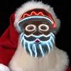 Funny Led Santa Claus Full Face Mask Christmas Santa Mask Christmas Cosplay Costume Accessory Festive Party Head Cover