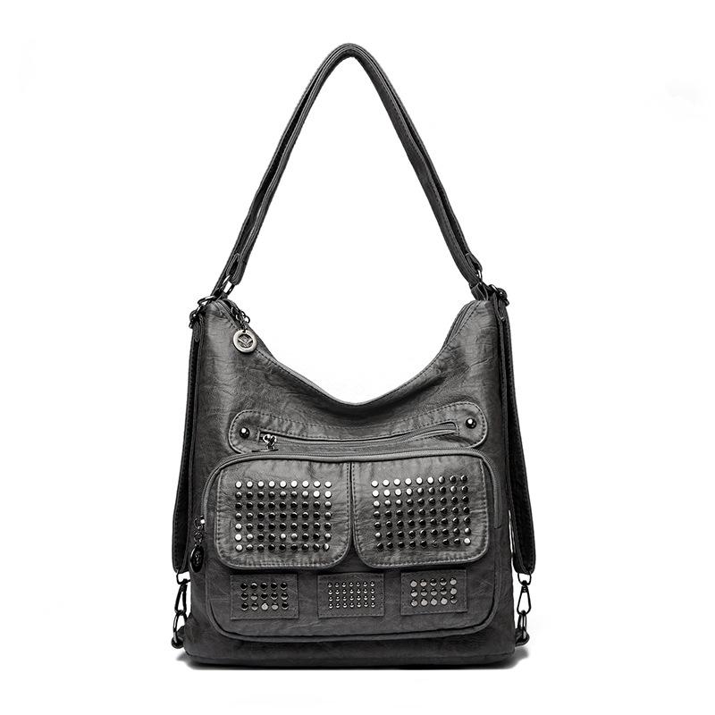 Women's Single-shoulder Bag, Double-shoulder Backpack, Women's Large-capacity Shopping Bag, Commuting Bag