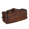 Vintage Leather Weekender Bag | Classic Duffle for Him or Her | Handmade Travel Luggage