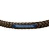 Maserati Jewels Recycled Leather And Stainless Steel Bracelet JM222AVE03- For Men