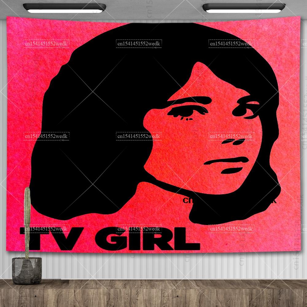 TV Girl Albums Who Really Cares Wall Poster Tapestry Psychedelic Couple Lover Art Tapestry Aesthetic Bedroom Decoration Painting