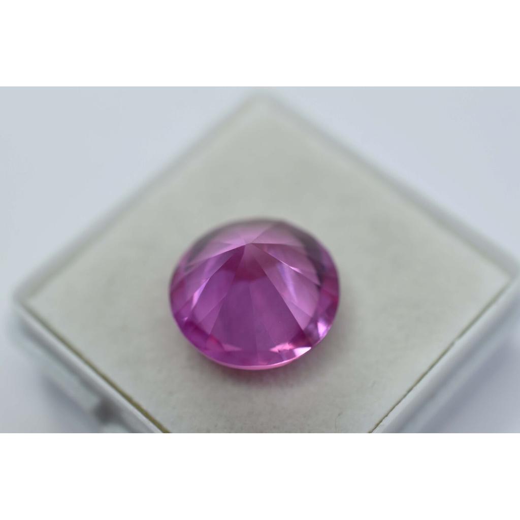 Natural Pink Sapphire Loose Gemstone Round Cut 8.25 Ct September Birthstone for Gem Collections