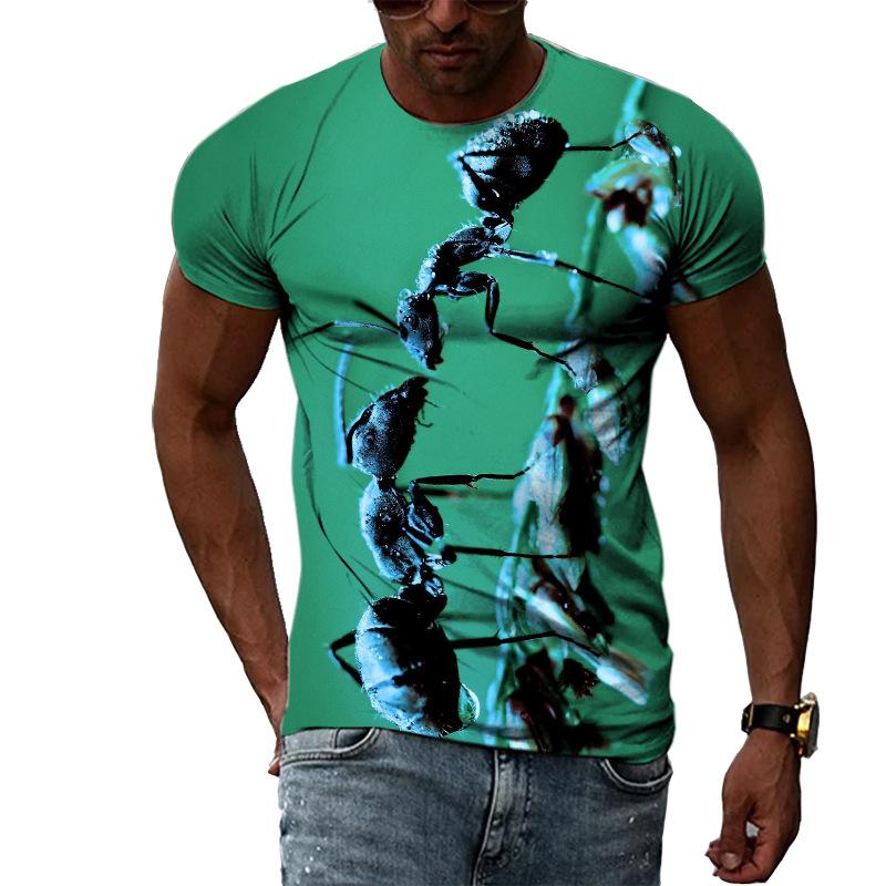 Ant Series 3D Printed Tee Shirts Men's Casual Fashion Men Top Summer Short Sleeve T-shirt