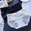 Ladies Spring and Summer Senior Sense Light Luxury Ice Silk Lace Sexy Underwear