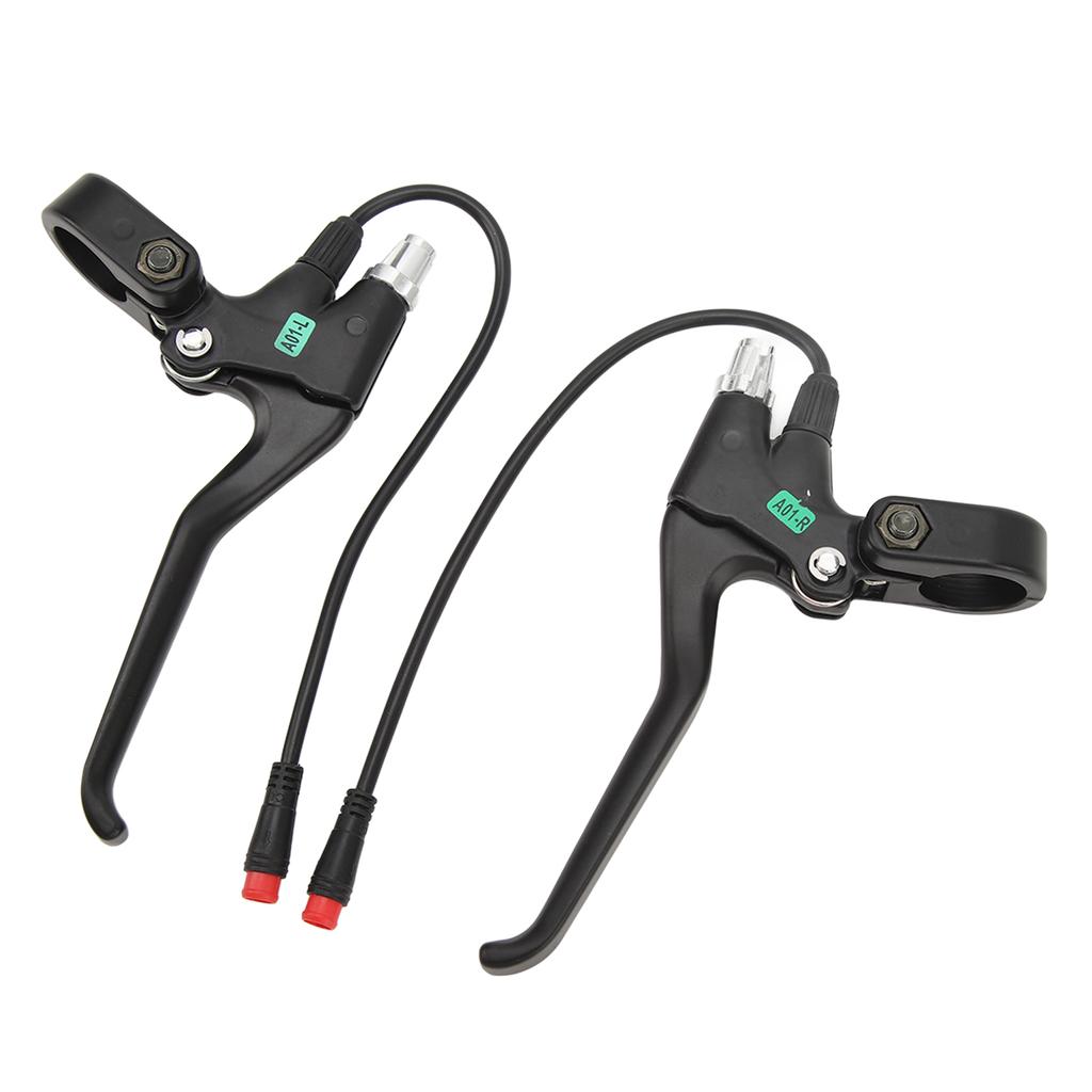 1 Pair Brake Lever Waterproof 2 Pin Electric Scooter Handlebar Brake Lever Aluminum Alloy Scooter Brake Handle