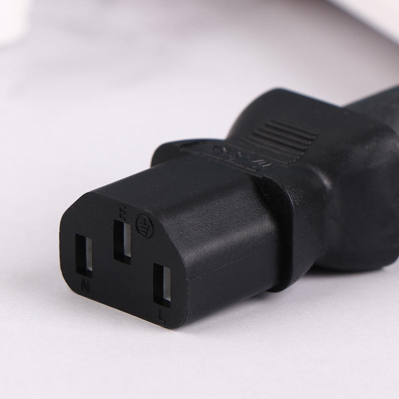 1pc Socket Ac Adapter Power Iec320 3pin C13 Female To C6 Male Plug Ac Power Adapter Electrical Socket Converter