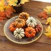 9pcs Simulation Pumpkin Decoration Set, Used for Halloween , Celebrating Autumn Harvest Achievements, Thanksgiving Family Party