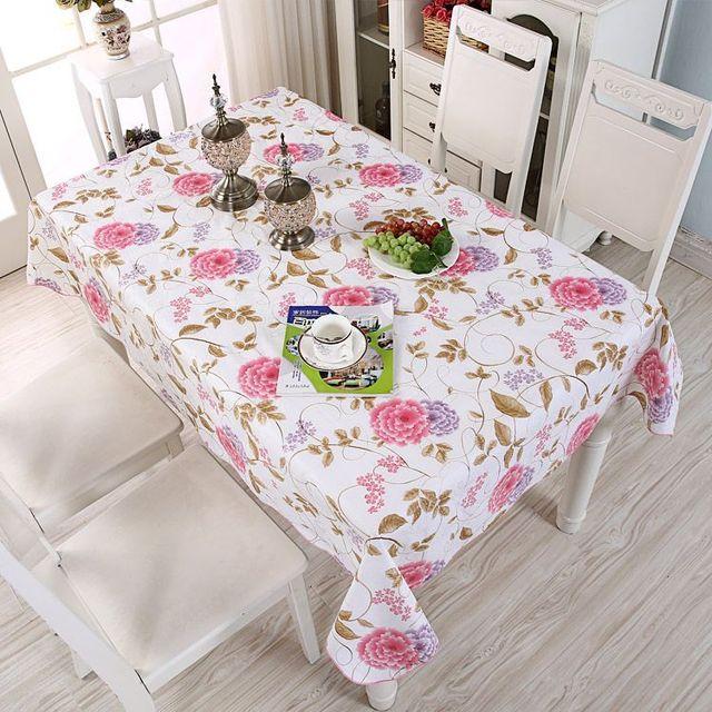 Home Esstisch Tischdecke, kleines frisches Blumenmuster, einfacher Antifouling-Couchtisch, quadratische Tischdecke, Schminktischdecke