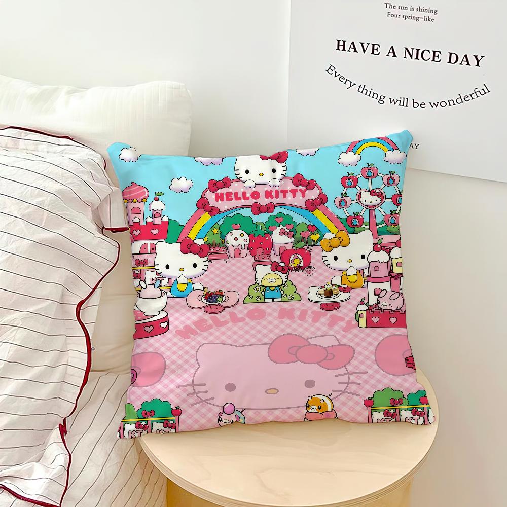 

Funny Cartoon H-hello K-kittys Room Comfortable Soft Pillowcase Hogar Sofa Living Room Home Bedside Decor Pillowcovers Gift sro 30cmx30cm