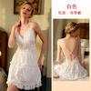 Multi-Style Pure Desire Lace Nightgown V Mesh Patchwork Satin Skin-Friendly Cami Loungewear Versatile Seductive Sleepwear with Diverse Style Options
