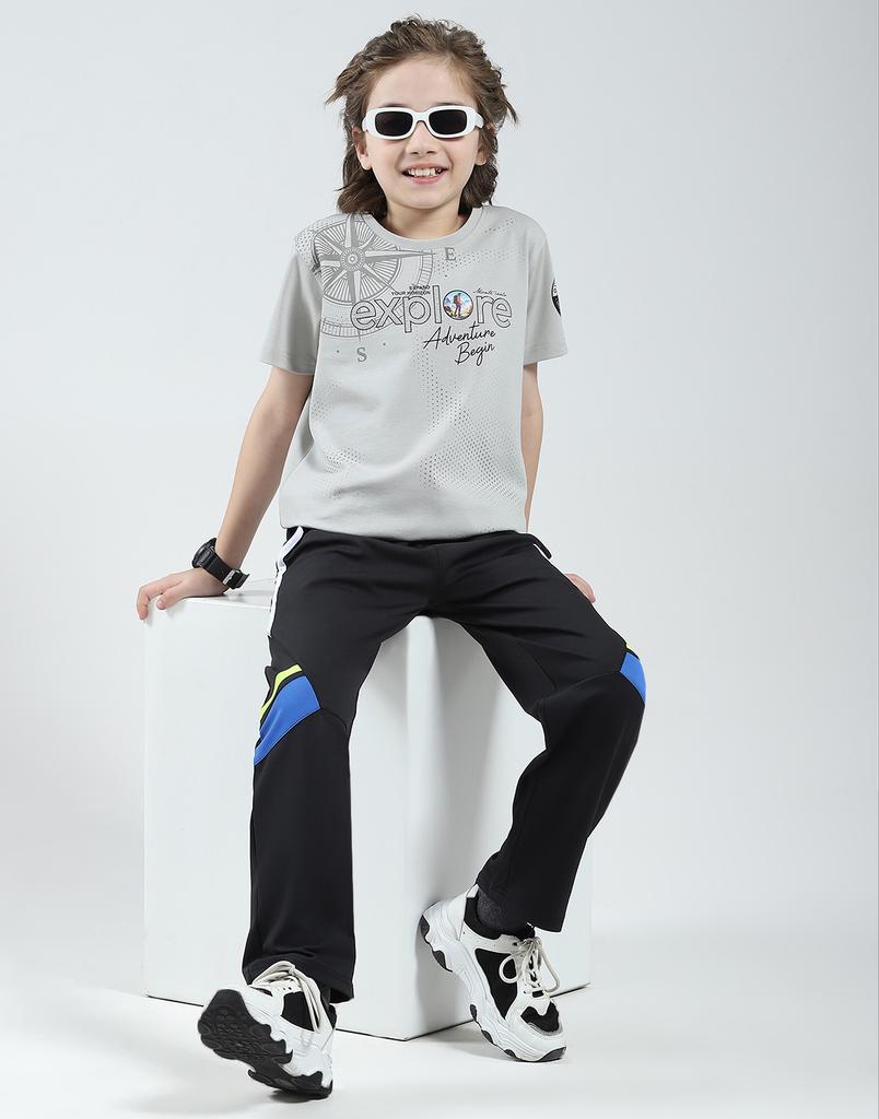 MONTE CARLO Jungen Rundhals-T-Shirt mit Aufdruck