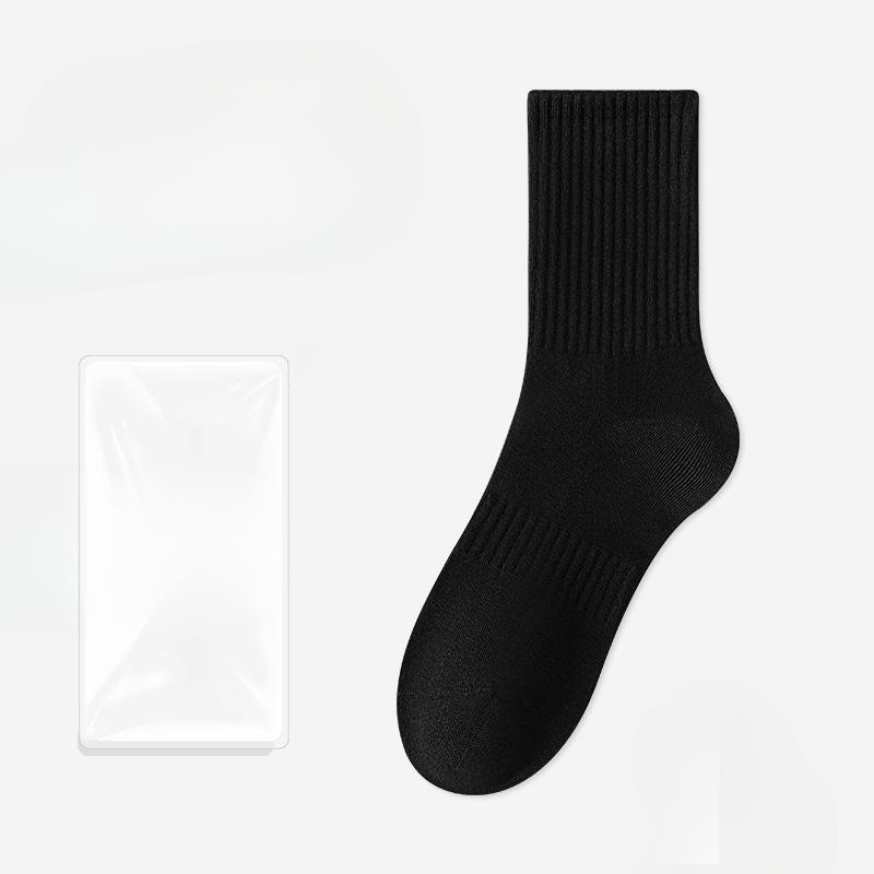 

Мужские осенне-зимние модные деловые однотонные простые сочетаемые спортивные влагоотводящие дышащие гольфы 1 pair