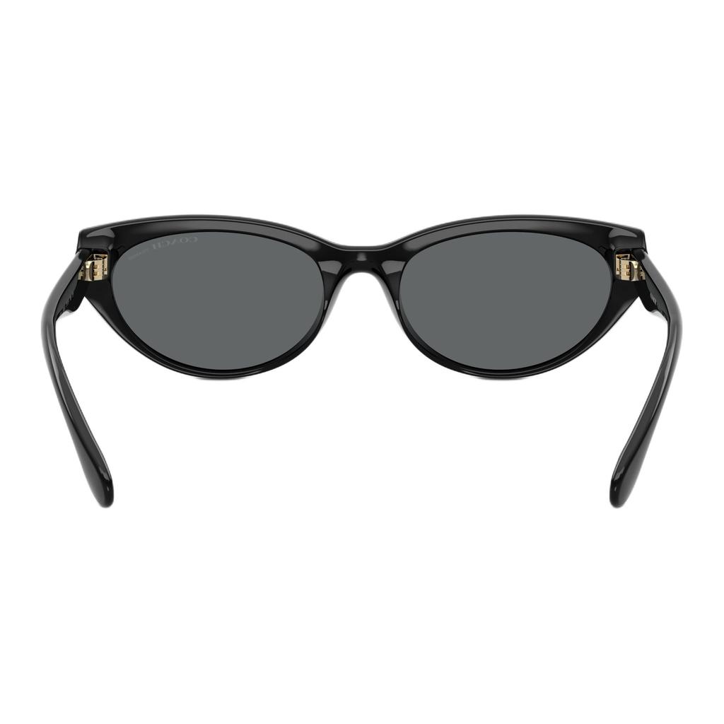 Coach 8456D Cat Eye Sunglasses With Logo Unisex Sunglasses Black Polarized 0HC8456D-500281