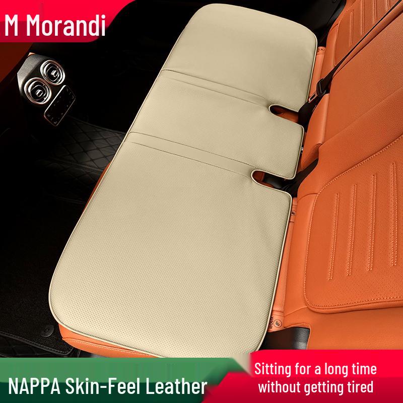 Morandi Nappa Leather All-Season Car Seat Cushion for Mercedes-Benz E-Class/C-Class/GLC/GLB/GLE