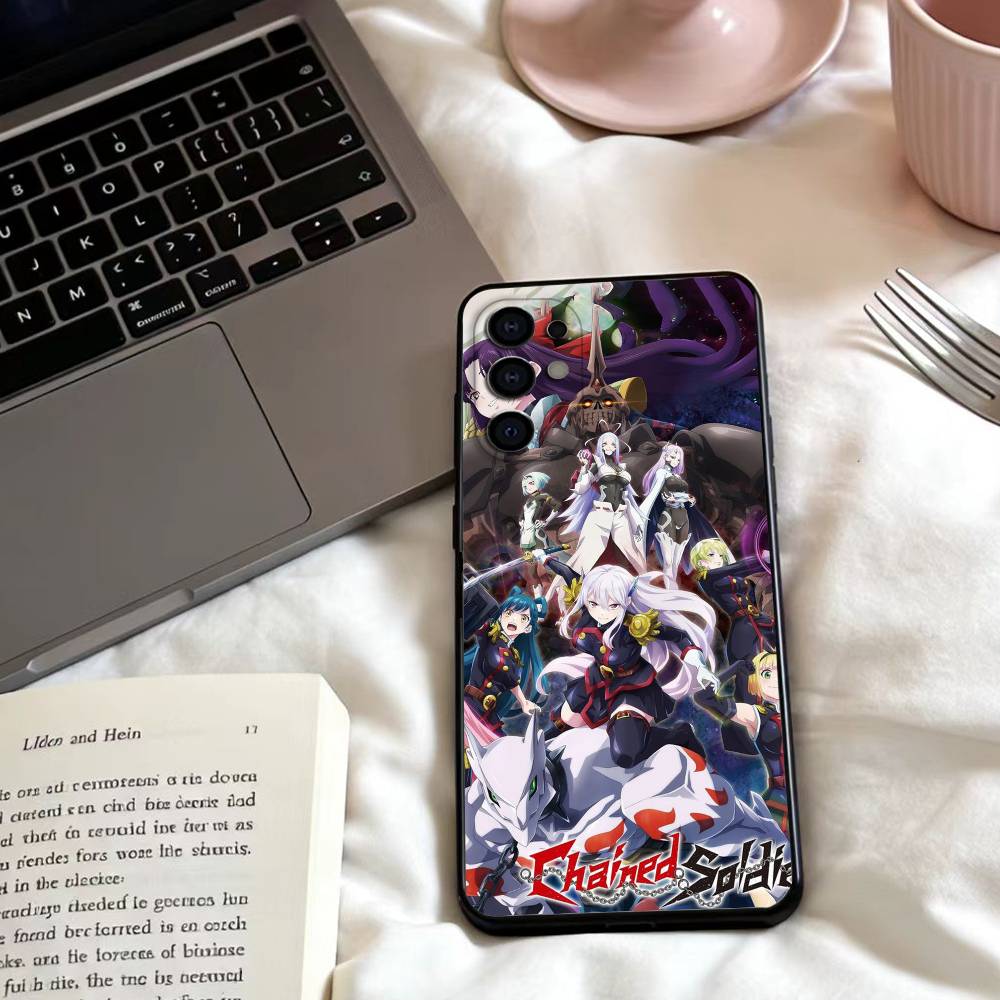 Anime C-Chained Soldier  Phone Case For Samsung S25,24,23,22,30,21,10,9,Ultra,Plus,Lite,FE,4,5 G Soft Black Case