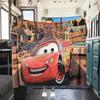 Manta de Franela con Estampado de Coches Estilo Dibujos Animados para Sofás Camas Dormitorios Sillas Viajes Pícnics Decoración del Hogar Todas las Estaciones Nuevo Set