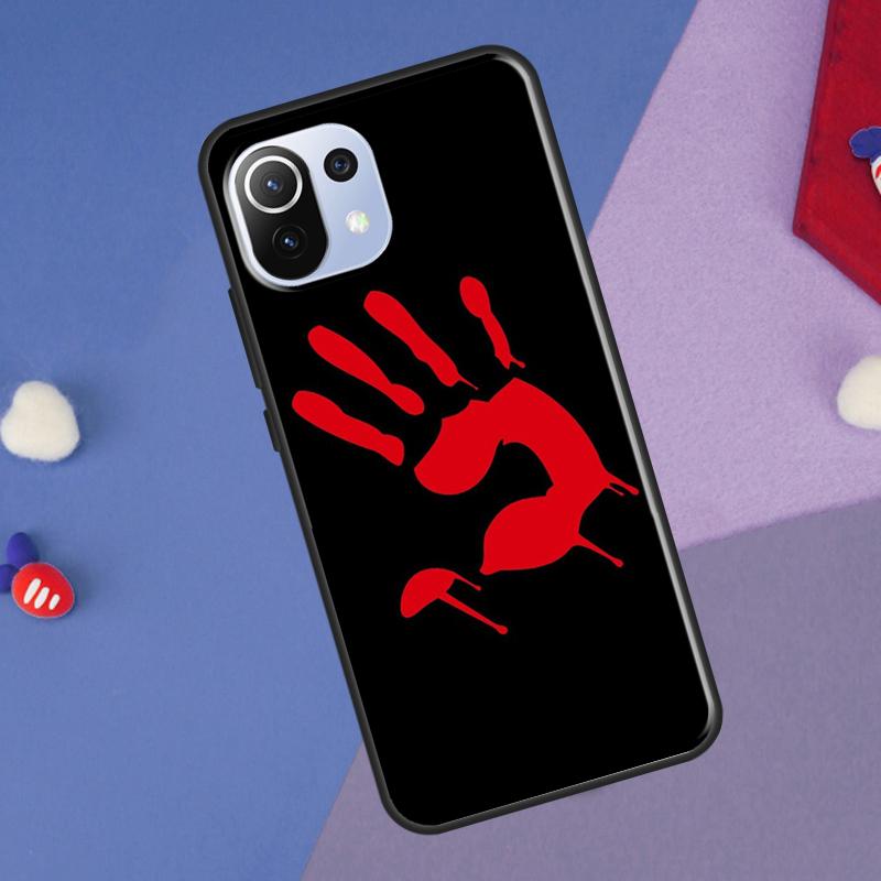 Bloody Hand Cover For Xiaomi 13 14 Ultra 11T 12T 13T 14T Pro POCO X7 Pro X3 X5 F3 F5 F6 M6 X6 Pro Case