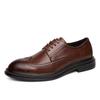 Fashion Men's Casual Shoes Brock Oxford Vintage Pointed Men's Official Shoes Spring and Autumn 2024 New Business Classic Men's Shoes