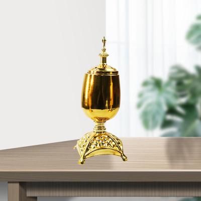Burner Gold-plated Censer Cone Holder Ornaments Crafts Decor