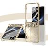 For Samsung Galaxy Z Flip7 5G Case Mechanical Legend Electroplating PC Phone Cover with Rear Screen Film