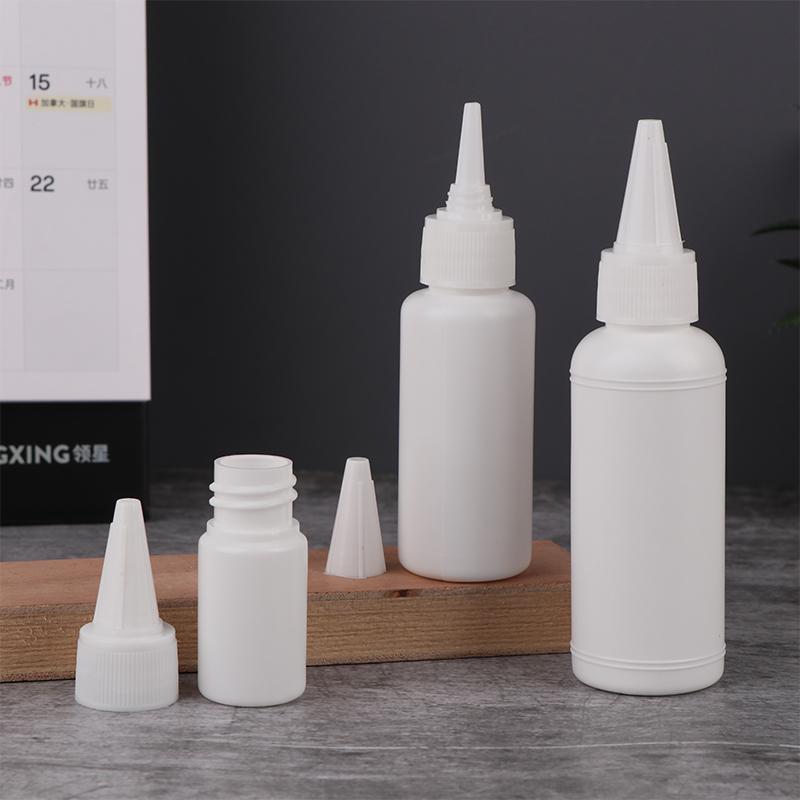5/10/20/30/50/60/100Ml White Squeeze Dropper Empty Bottle With Screw Cap Eyes Liquid Ink Oil Dropper Paint Pigment Bottles