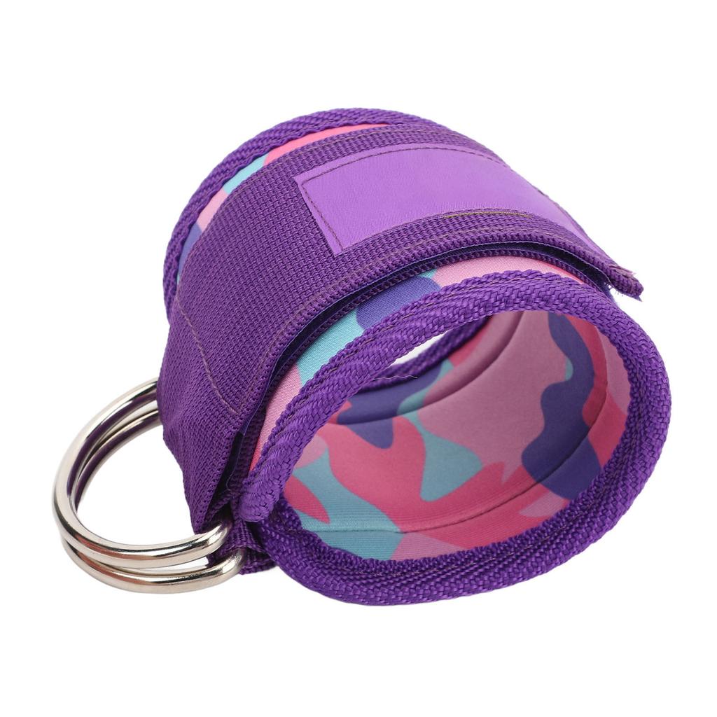 Ankle Cuff Double D Ring Adjustable Comfortable Fit Ankle Cable Straps for Workout Booty Workout