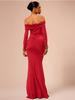 2025 Spring European & American Women's Solid Color One-Shoulder Long Sleeve Slim Fit Dress