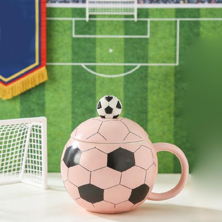 Kreativer Fußball-Form Trinkbecher 14oz Keramik-Fußballbecher Für Partys DekorationUnd Sammlerstücke