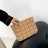 Fashionable Pleated Travel Makeup Bag Korean Style Casual Clutch For Women