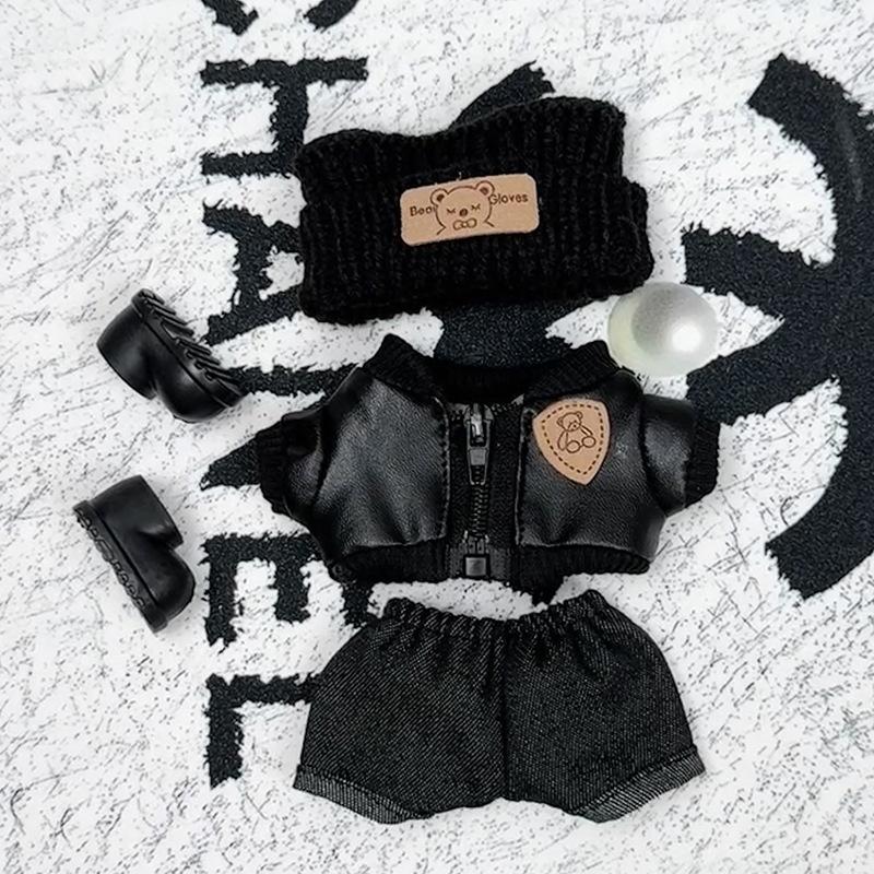 Pro 17cm Labubu Oblečení Módní Špionážní Set Kombinézy Vlněné Čepice 3.0 Labubu Oblečení Náhrdelníky Boty Sluchátka Panenky Doplňky Hračka