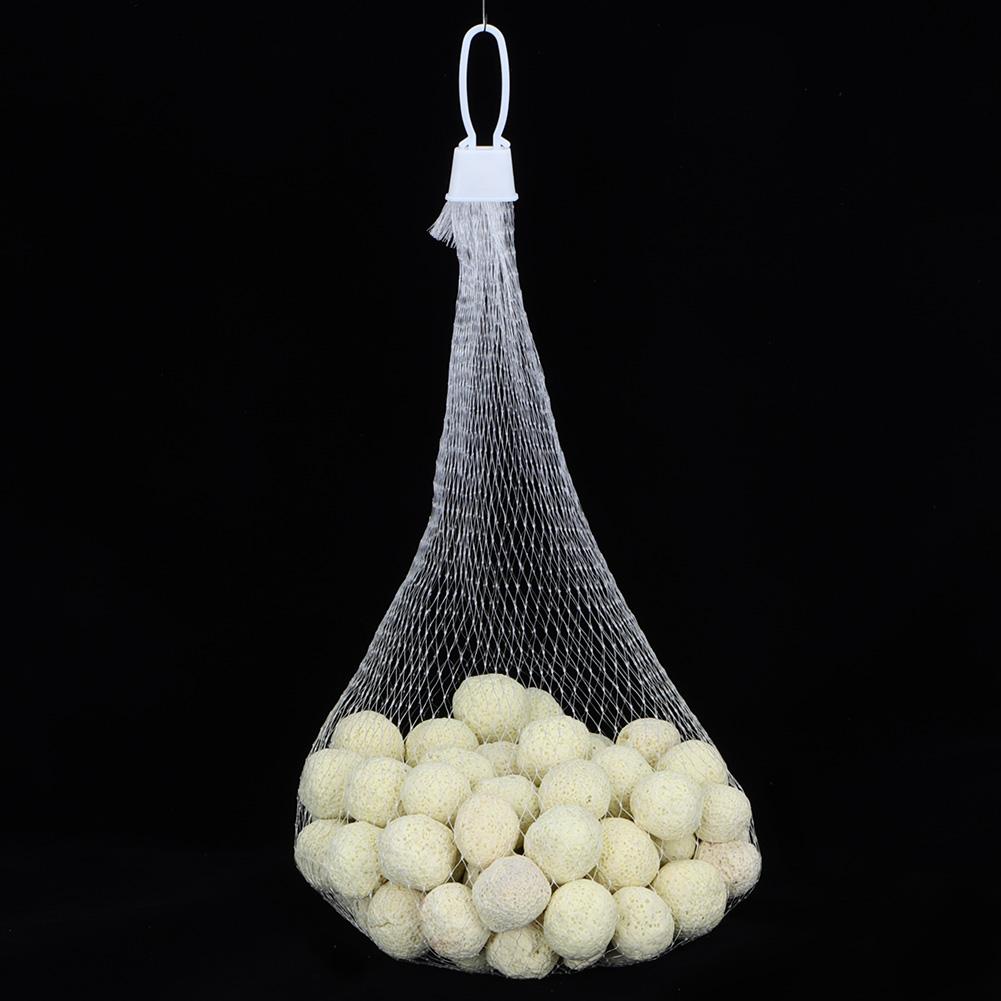 Materiale Filtrante per Acquario Anelli Ceramici Sfere di Carbone Attivo Sfera Filtrante Gialla 500g