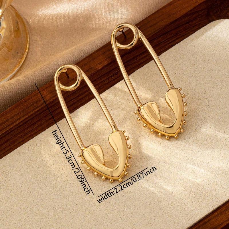 1 Pair Simple Sun Moon Design Stud Earring for Women