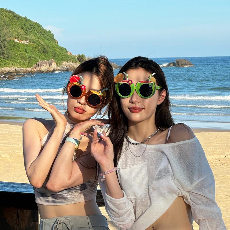 Hawaiian Party Glasses Funny Sunglasses Hawaiian Party Photo Props Summer Beach Pool Birthday Party Decorations