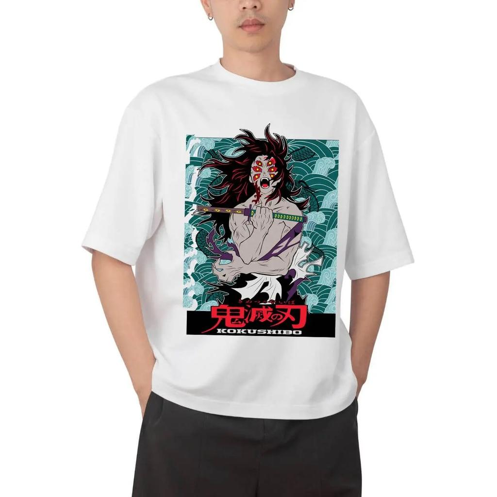 Demon Slayer Tanjiro Kamado Anime T-Shirt Comfortable Fashion Vintage Double-Sided Band Graphic Print Women And Men T-shirts